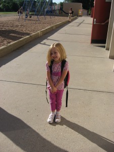 L's first day of Kindergarten. *sniff sniff*